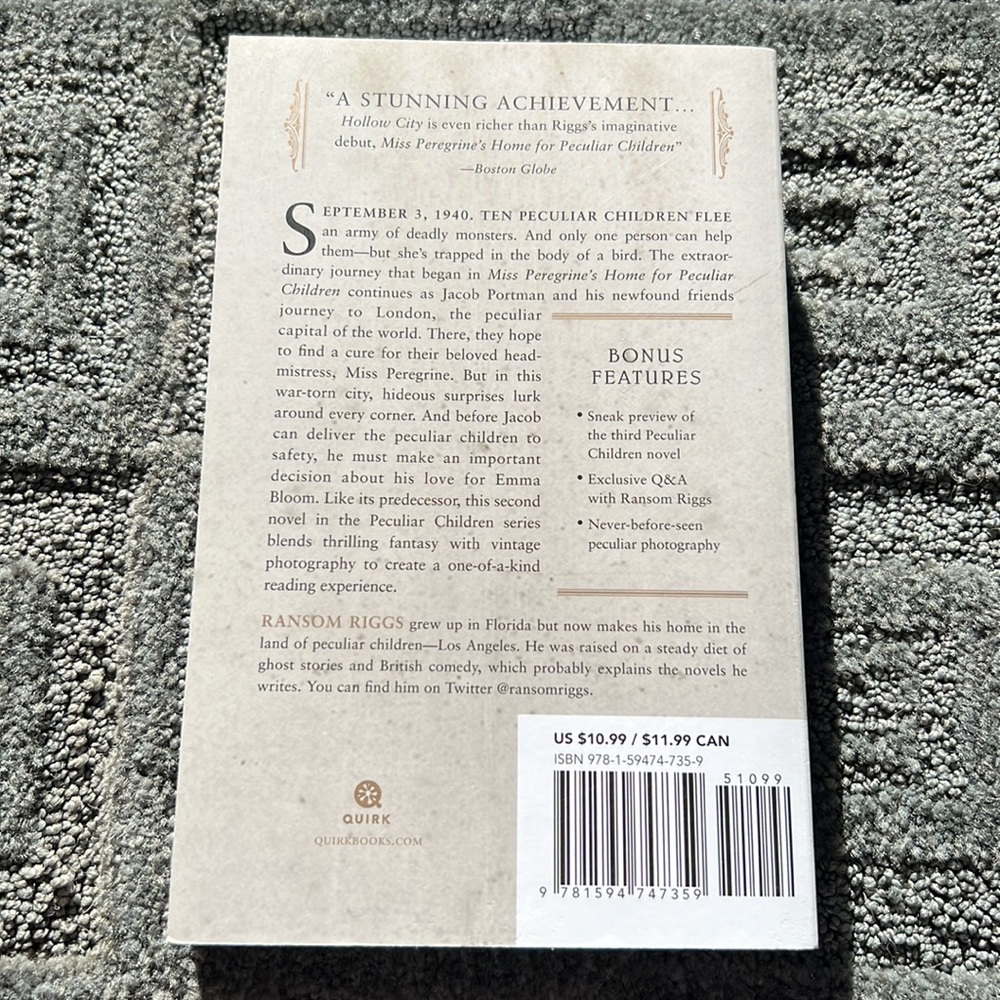 Hollow City~ by Ransom Riggs - Picture 2 of 3